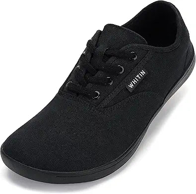 WHITIN Men's Wide Canvas Barefoot Sneakers for Natural Comfort
