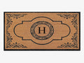 30x48 Natural Coir Monogrammed Door Mat - Anti-Shed Heavy Duty