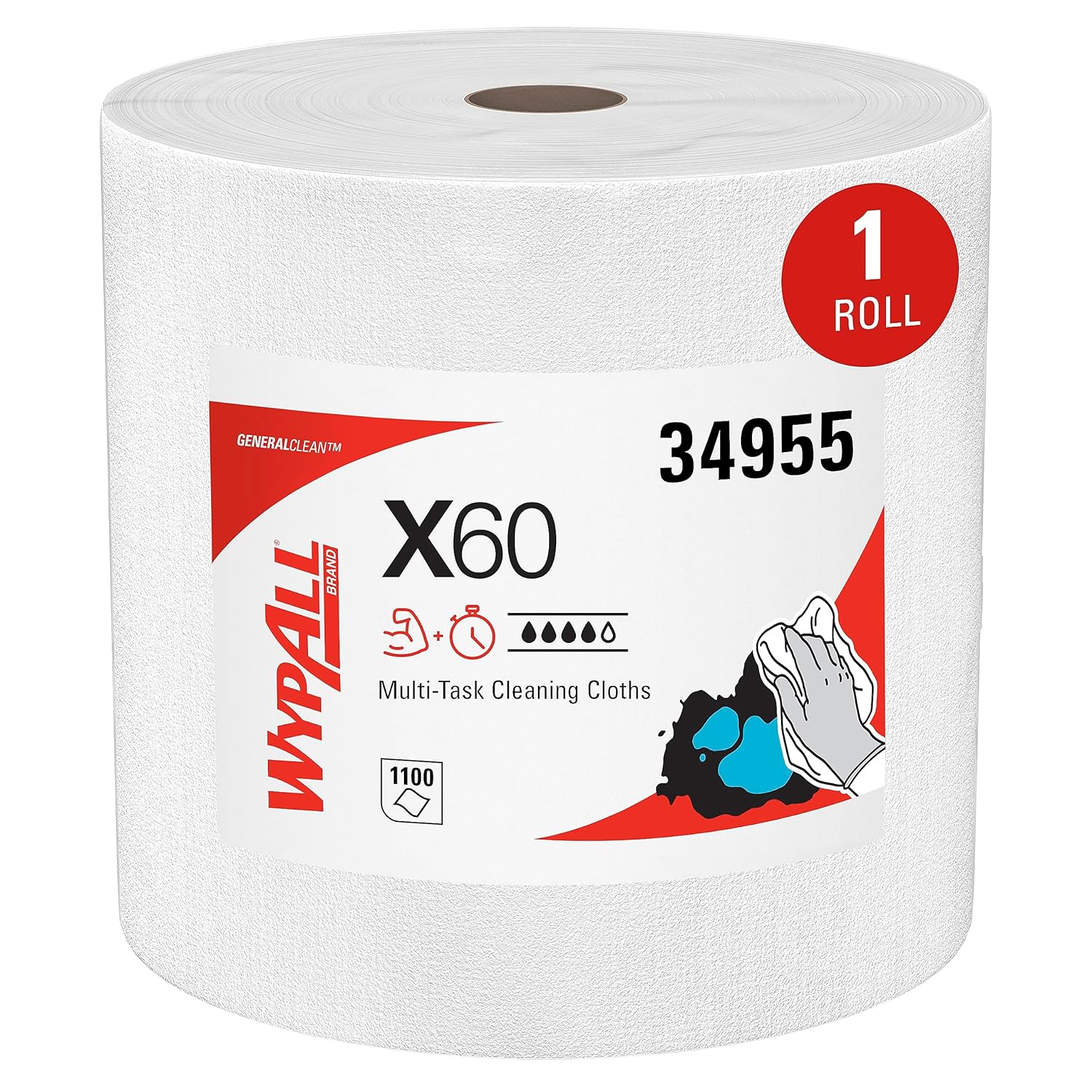 WypAll GeneralClean X60 Cloths for Efficient Multi-Task Cleaning
