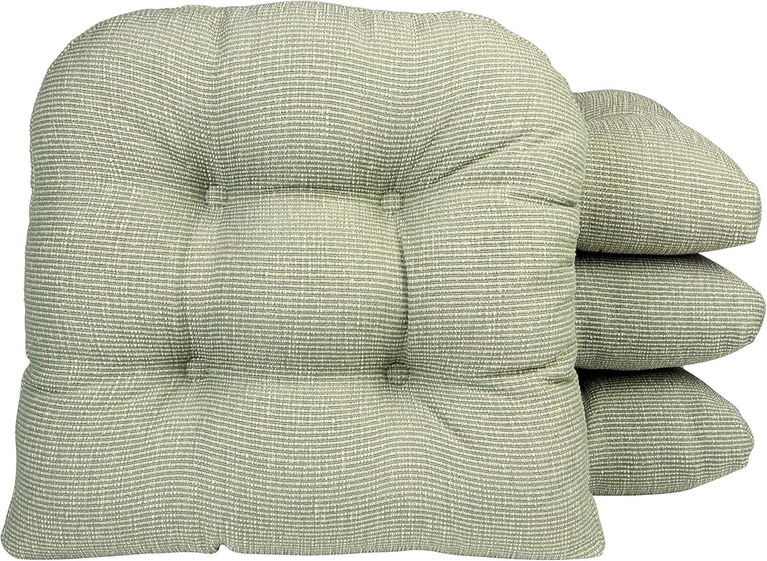 Klear Vu Gripper Overstuffed Non-Slip Dining Chair Cushions