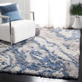 Horizon Shag Area Rug 9 ft x 12 ft - Plush Grey & Blue
