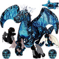 Deekin 7 Pcs Dragon Toy Set 16 in Large Plush Dragon with Babies