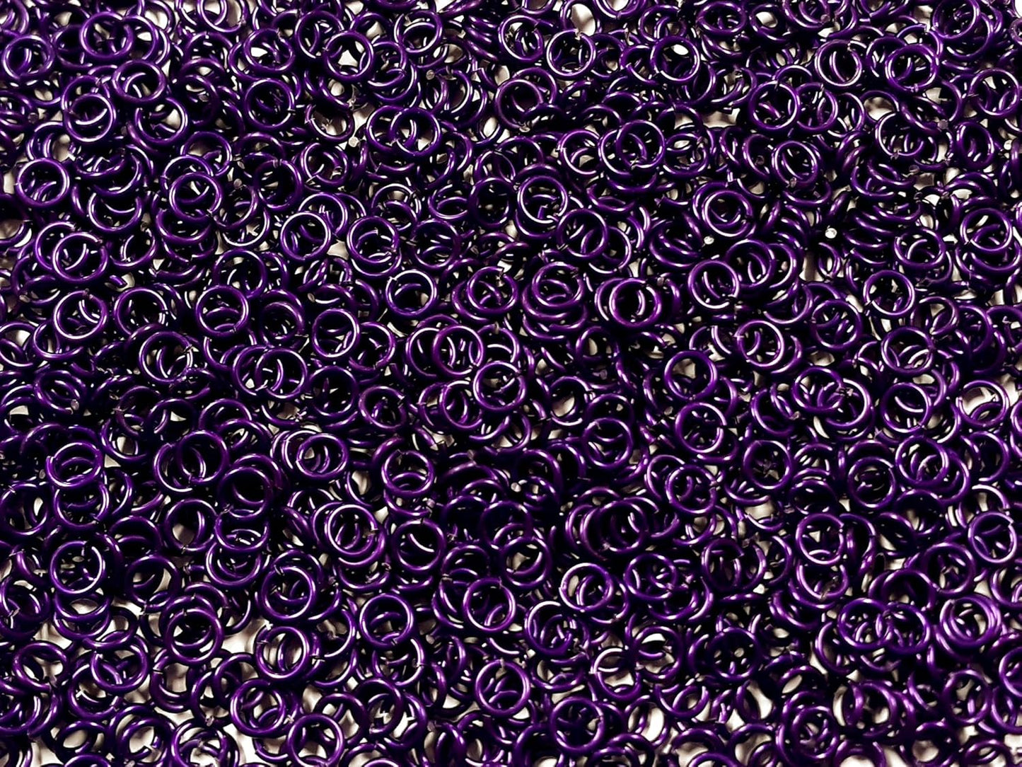 Chainmail Joe Violet Anodized Aluminum Jump Rings 1/2 Pound