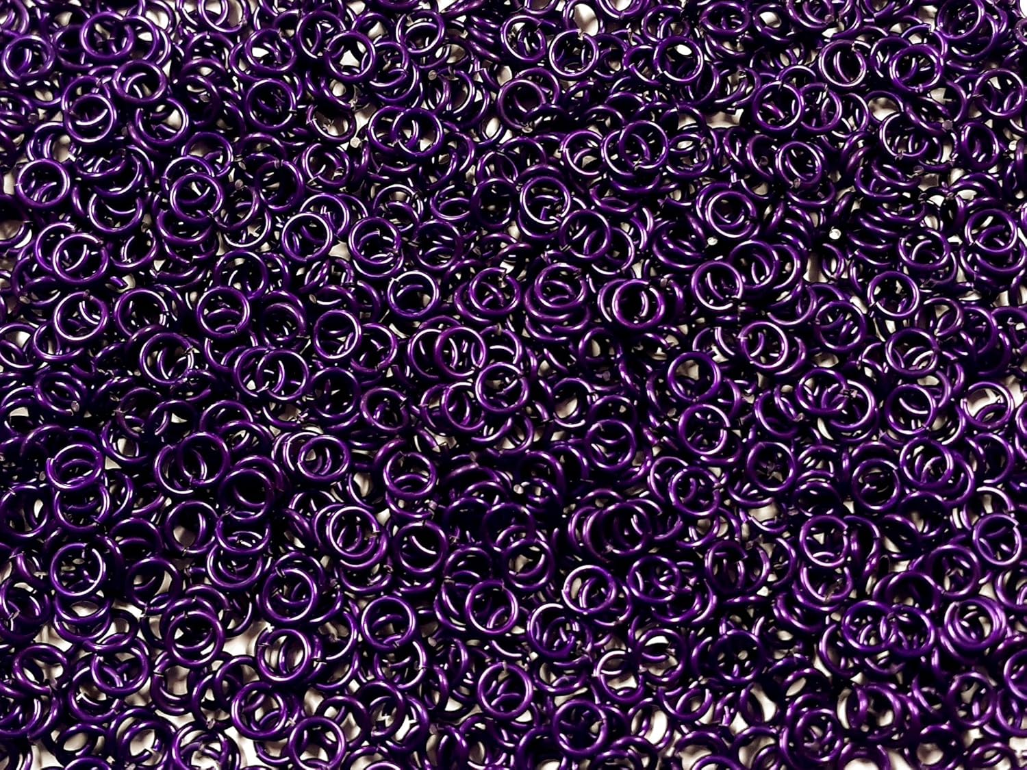 Chainmail Joe Violet Anodized Aluminum Jump Rings 1/2 Pound