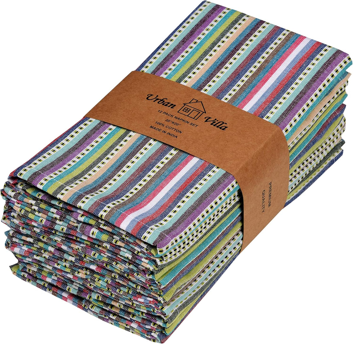 Urban Villa Cloth Napkins Set of 12 for Elegant Dining Experience