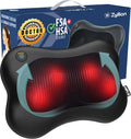 Shiatsu Back and Neck Massager Cordless Rechargeable - Black ZMA-13RB