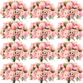 Tigeen 24 Bundles Peonies Artificial Flowers Faux Roses Hydrangea