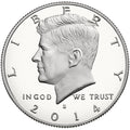 2014 Silver Kennedy Half Dollar Proof DCAM - Collectible Silver Coin