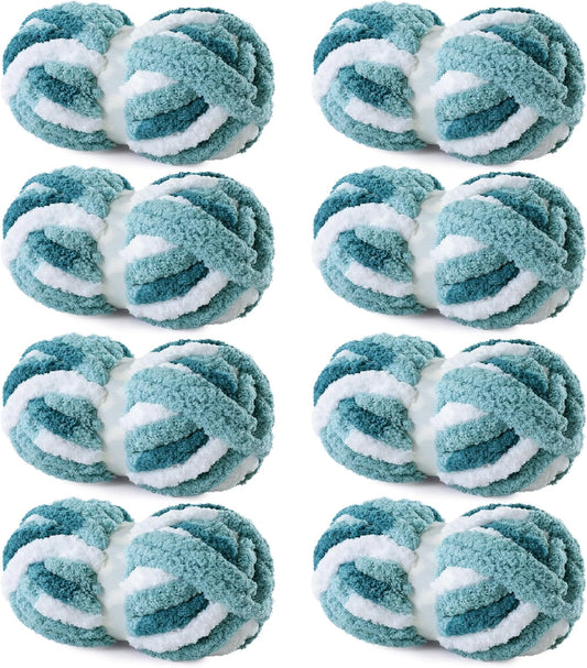 Hombys 8 Pack Giant Chunky Yarn for Cozy Knitting Projects