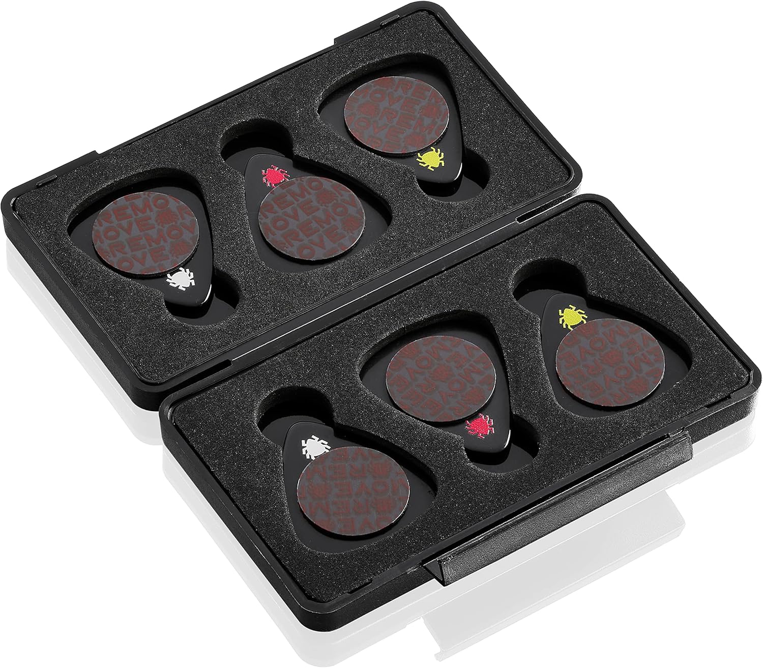 Shark Tank Featured Tik Pik: 6-Pack Guitar Picks - Black Multi-Gauge