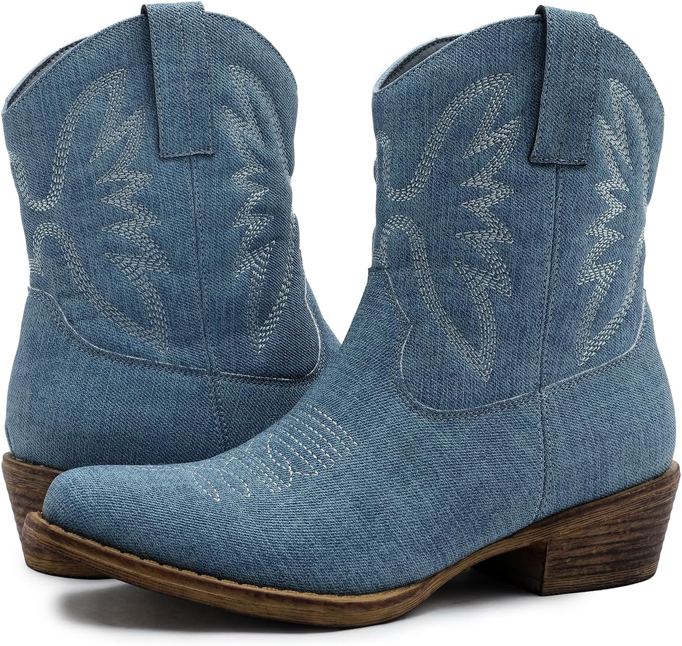 GLOBALWIN Women's Mid Calf Cowboy Boots for Stylish Cowgirls