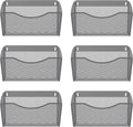 EasyPAG Wall File Holder 6 Pack - Space Saving Mesh Organizers