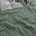 Twin Muslin Blanket 90in x 66in - 6 Layer Breathable Twin Size