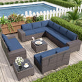 Kurapika 12 Pieces Patio Furniture Set - Comfortable Modular