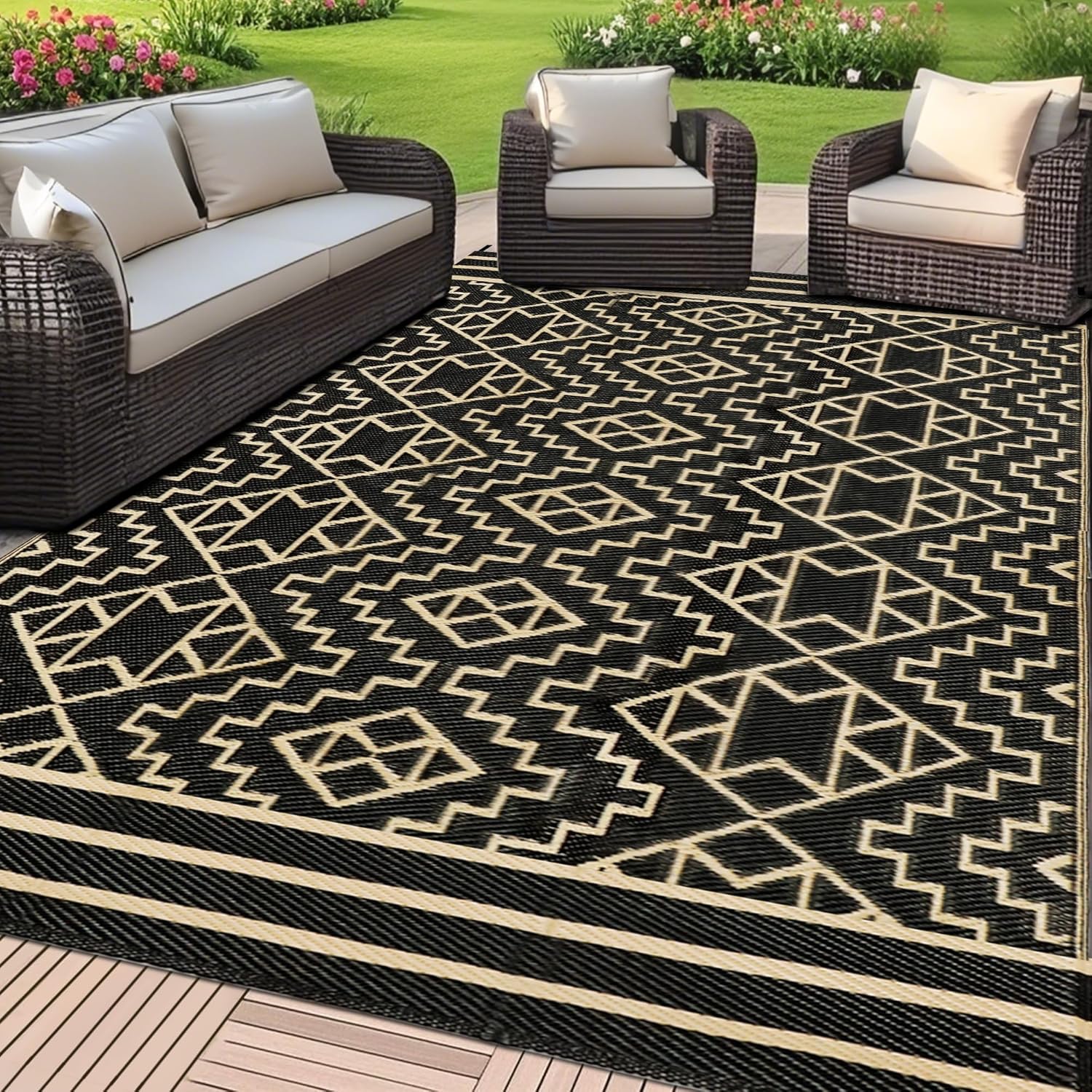 SAND MINE Reversible Mats for Outdoor Spaces and Camping Needs