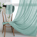 MYSKY HOME Turquoise Living Room Curtains for Windows 90 Inch
