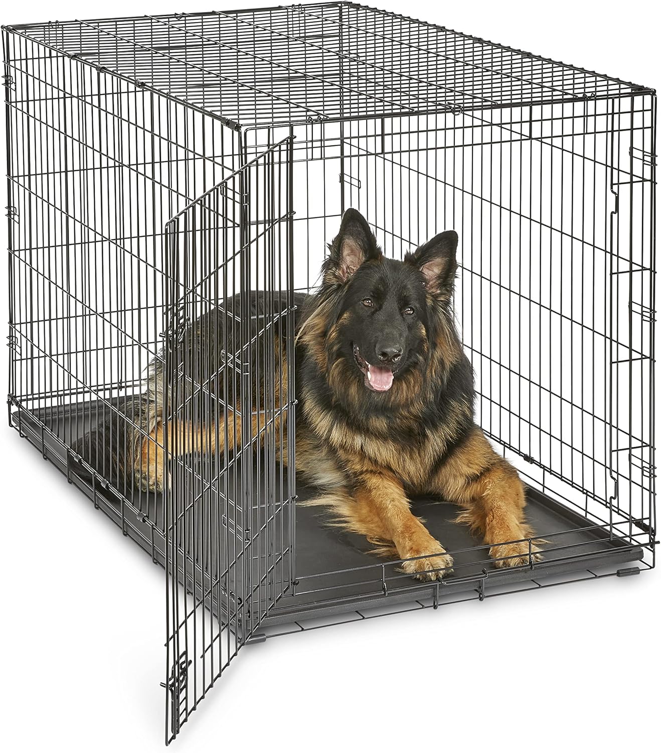 New World 48-Inch Folding Metal Dog Crate for Extra-Large Breeds