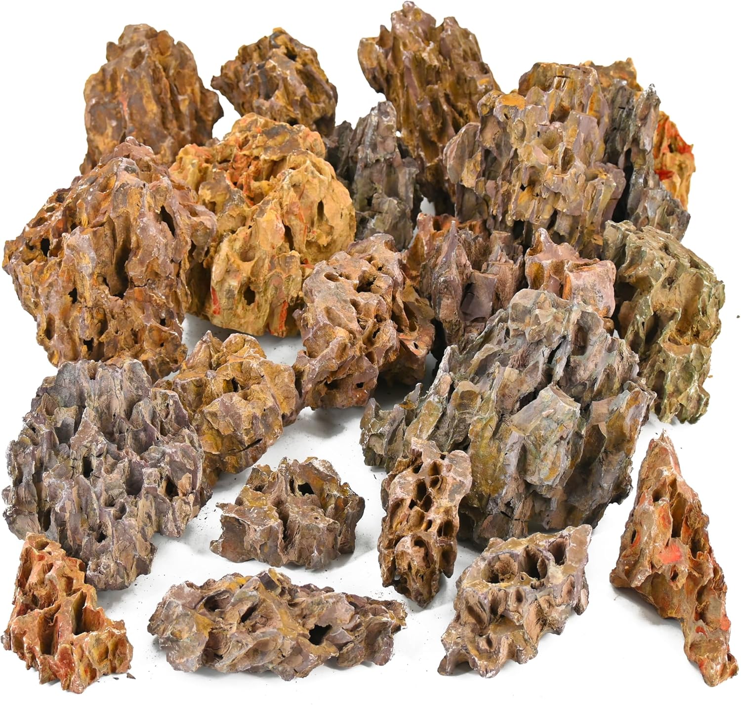Kecilke Natural Stone Aquarium Rocks for Unique Fish Tank Decor