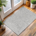 CAMILSON Easy Jute Rug 2x3 for Indoor Outdoor Use in Gray