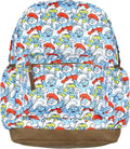 The Smurfs Backpack Papa Smurf and Smurfette Allover Collage - Playful