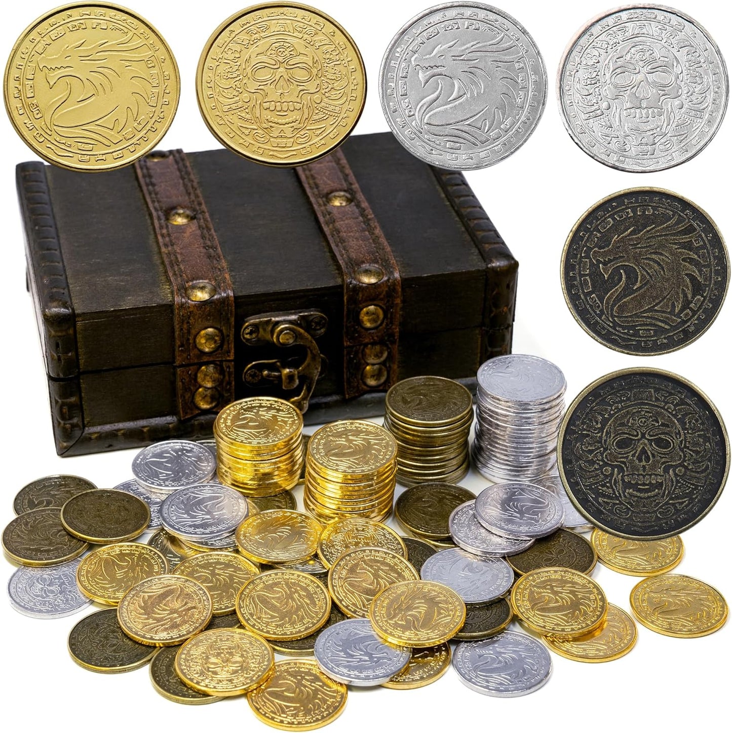 Metal Pirate Coins for Board Games and RPG Accessories
