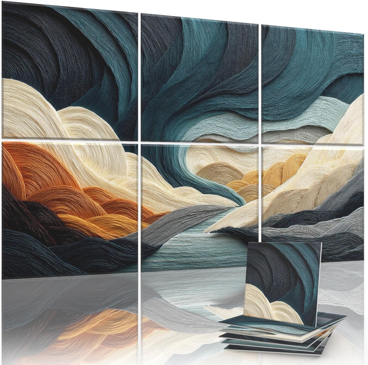 6 Pack Sound Absorbing Panels for Home Office and Studio
