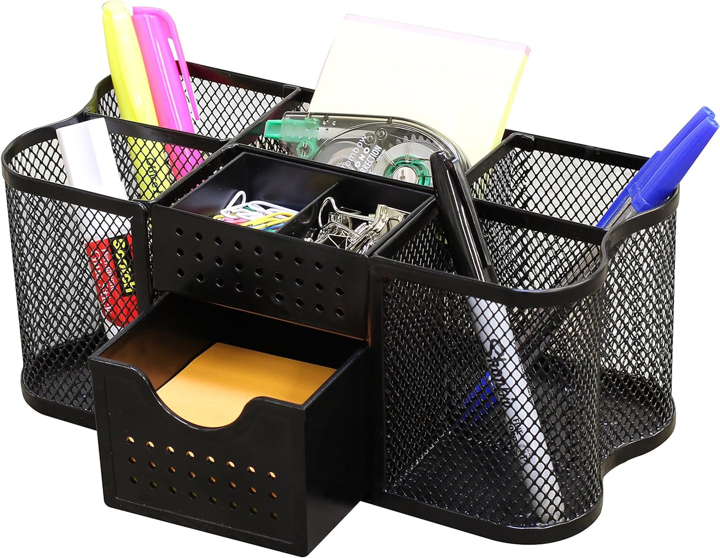 Organize in Style: Deco Brothers Office Caddy, Black