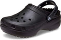 Crocs Womens Classic Lined Platform Clogs - Warm, Lightweight Comfort