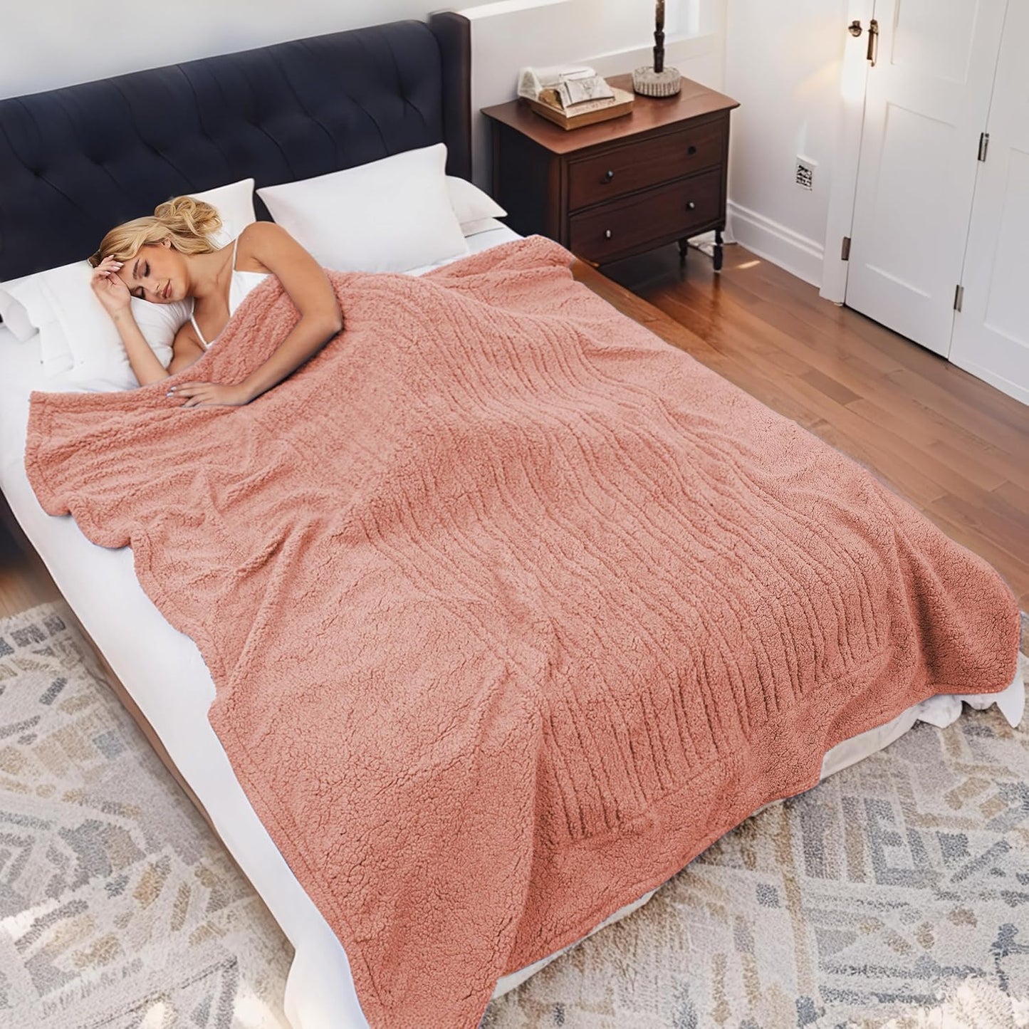 Heated Throw Blanket with 5 Heat Levels for Cozy Comfort