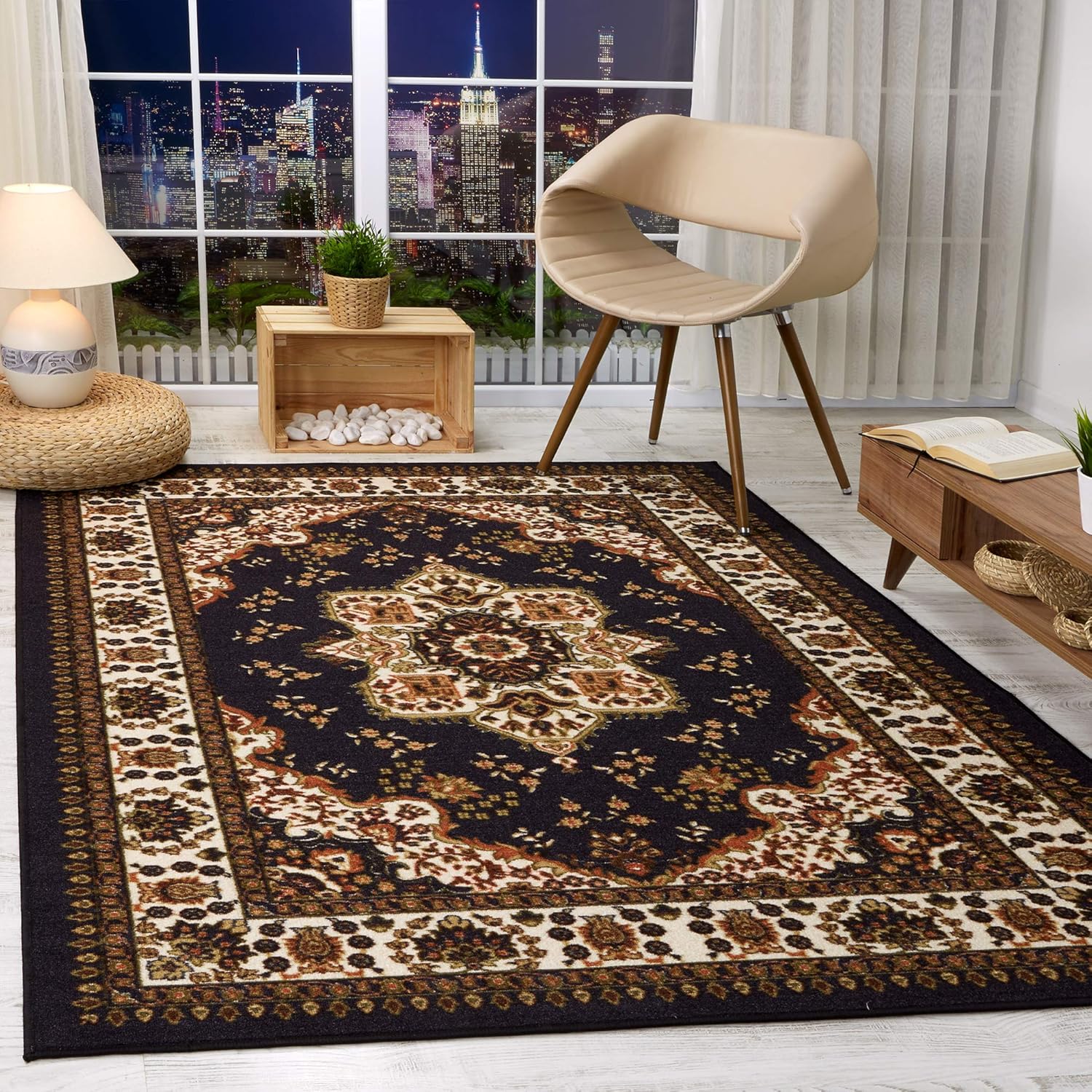 Antep Rugs 5x7 Non-Skid Indoor Area Rug for Stylish Decor