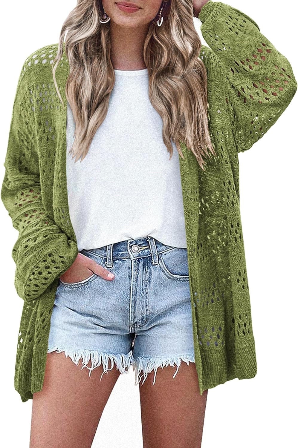 Lightweight Crochet Cardigan for Women - Stylish and Versatile