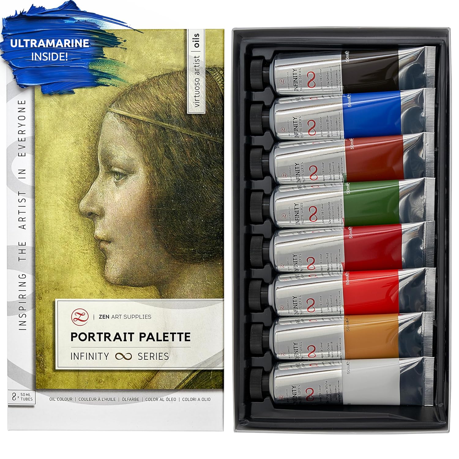 Portrait Palette Oil Paint Set - Professional Quality Colors