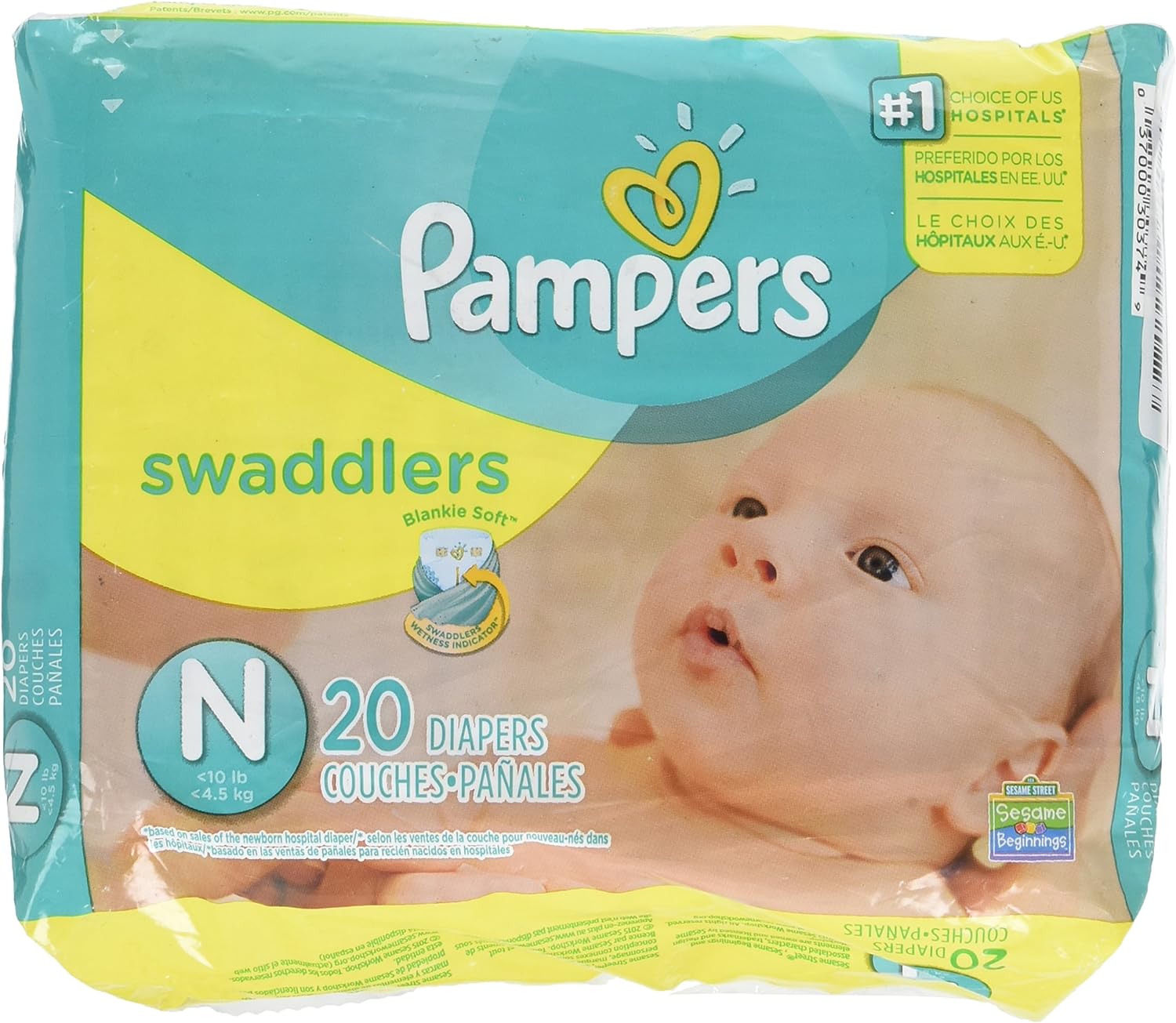 Pampers Swaddlers Diapers: Gentle Comfort for Newborns! 20ct