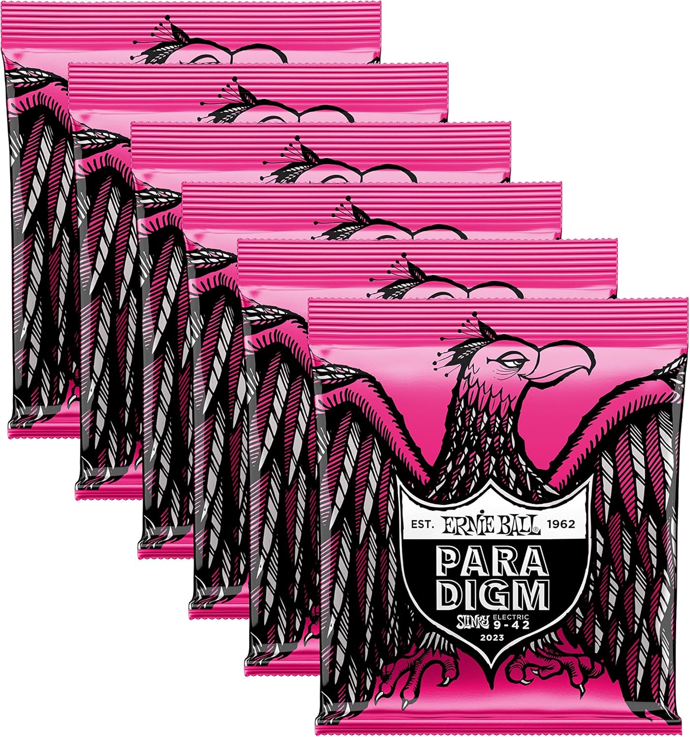 6 PACK Ernie Ball Paradigm Electric Guitar Strings Super Slinky