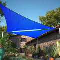 ShadeMart 27 ft Triangle Sun Shade Sail - UPF50 Blue Canopy