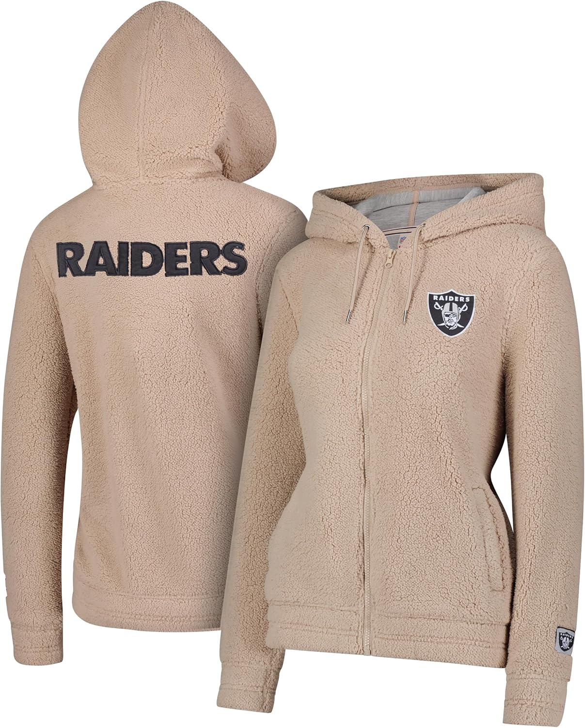Ultra Game Women's NFL Super Soft Sherpa Full Zip Hoodie Jacket