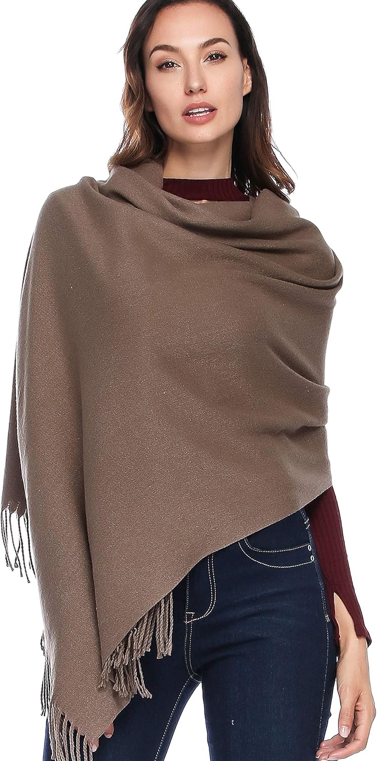 Extra Large Thick Pashmina Shawl Wraps for Winter Warmth