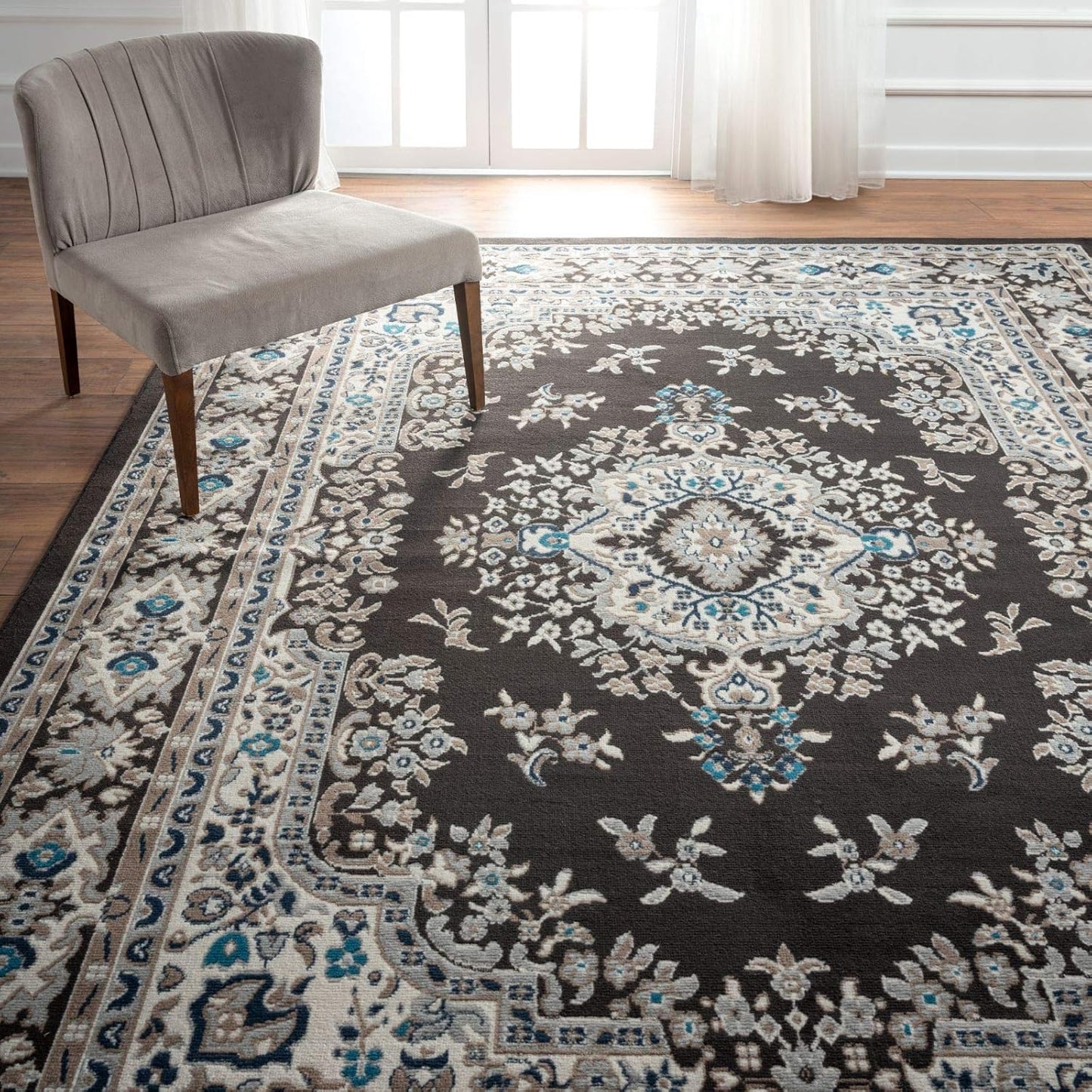 Premium Sakarya Traditional Medallion Border Area Rug Review