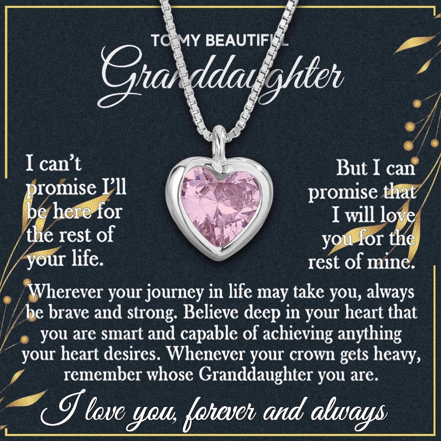 Granddaughter Necklace Gifts for Special Occasions from Grandma