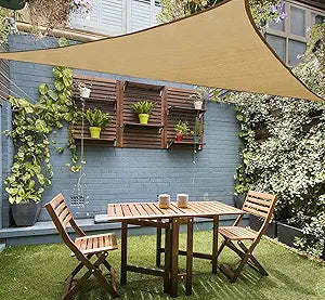 LOVE STORY Triangle Sun Shade Sail Canopy for Outdoor Spaces