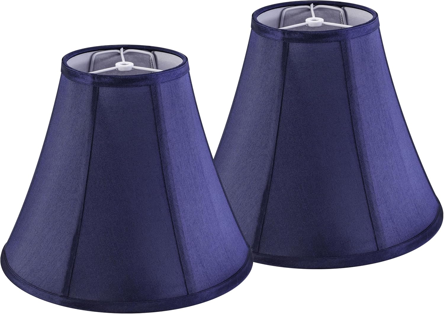 Set of 2 Blue Bell Lamp Shades for Table and Floor Lamps