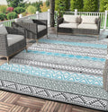 Outdoor Rug 9x18 Waterproof Reversible Patio Mat - Durable Outdoor Rug