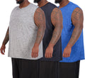 Men's Dry-Fit Muscle Tank 3 & 5 Pack - Standard & Big & Tall Sizes