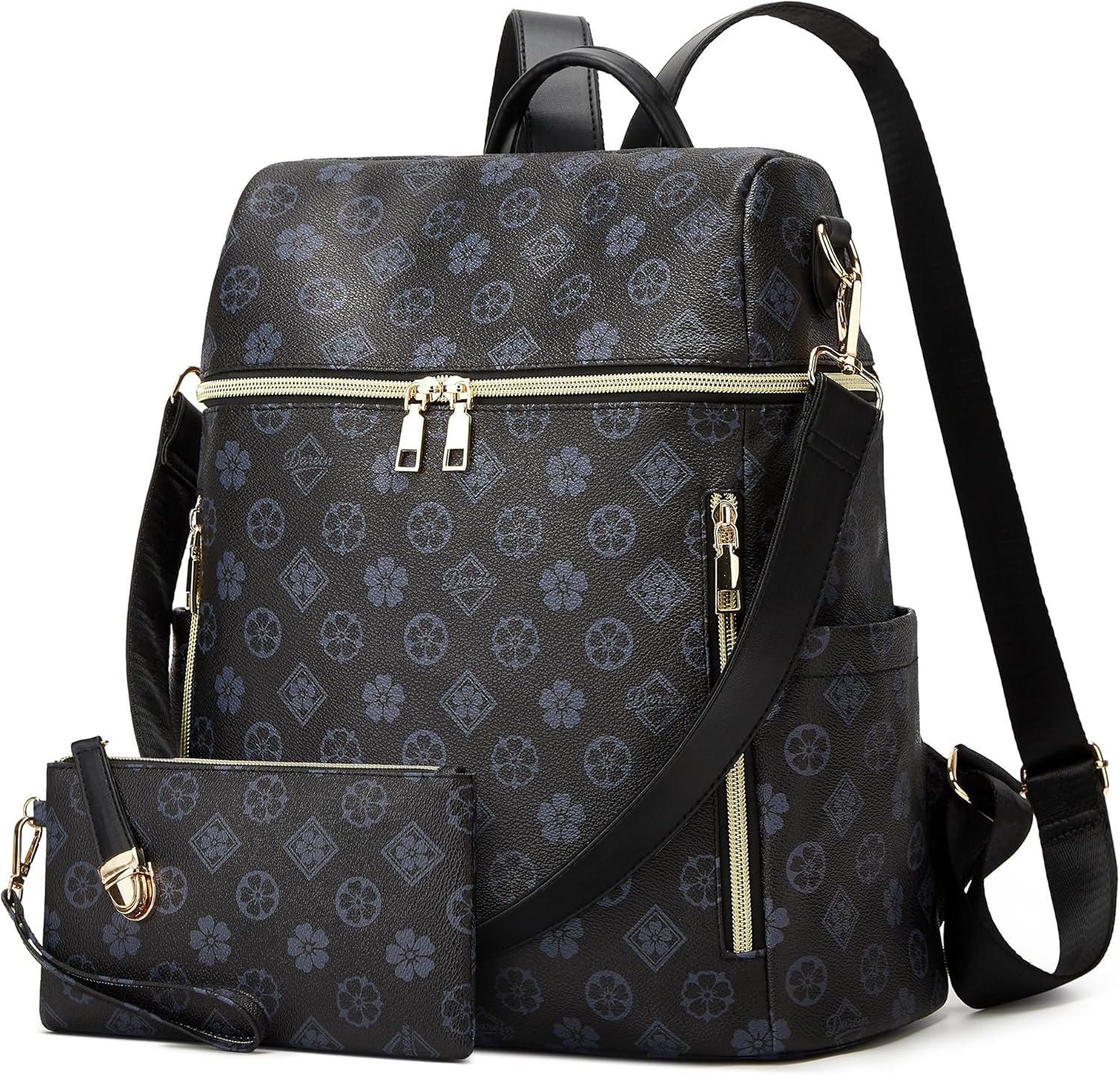 Stylish PU Leather Backpack Purse for Women by Makes