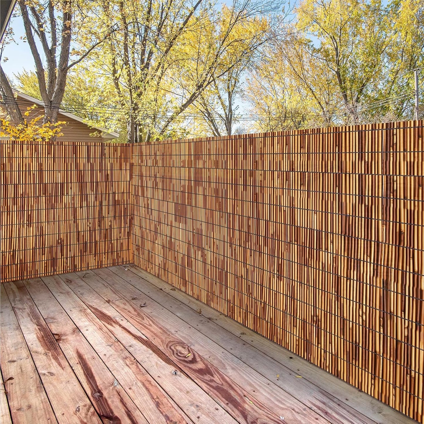 Natural Reed Fencing Rolls for Outdoor Privacy and Shade