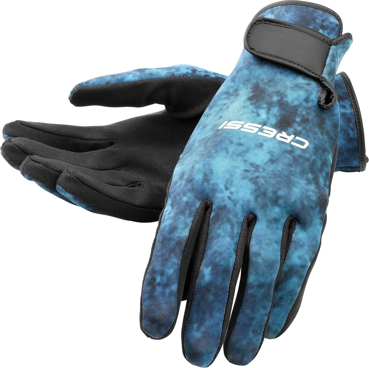 Cressi Camouflage Patterned Spearfishing Gloves for Comfort
