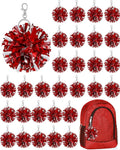 Cheer Pom Pom Keychain for Cheerleader Gifts and Accessories