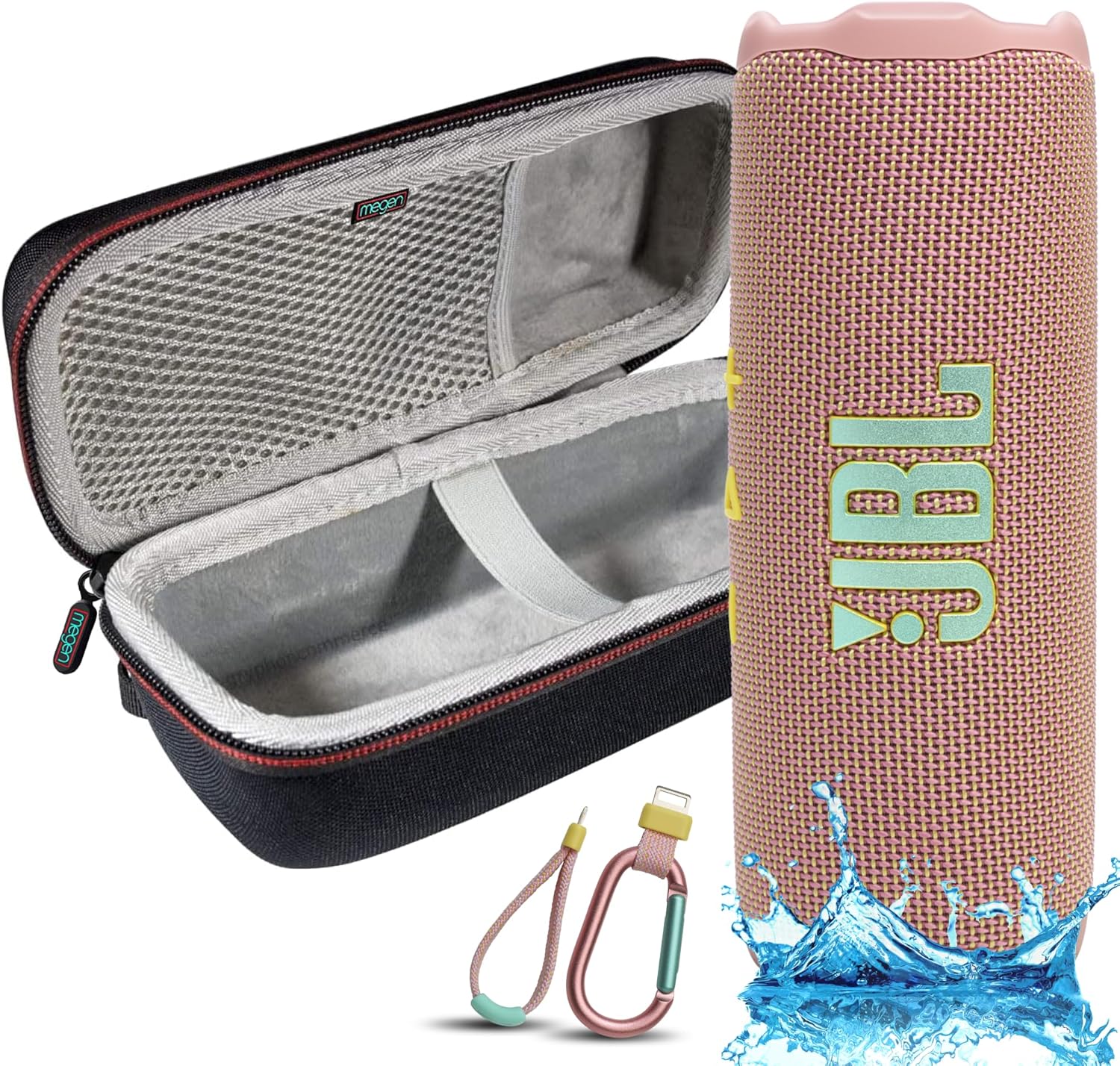 JBL Flip 7 Portable Bluetooth Speaker with Megen Protection Case