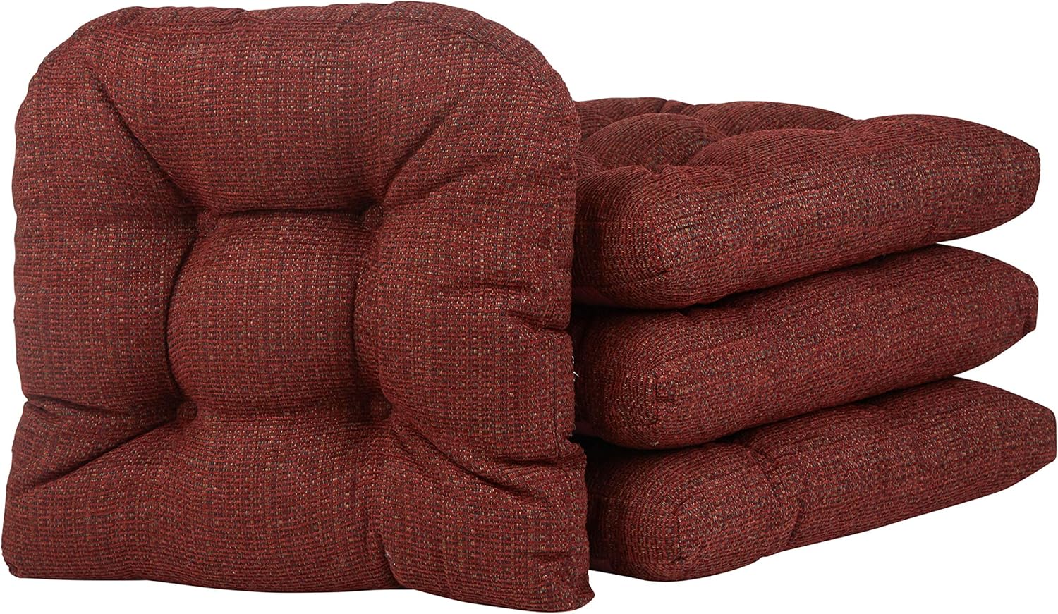 Klear Vu Gripper Overstuffed Non-Slip Dining Chair Cushions