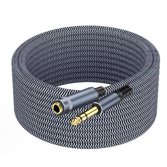 20ft GOSYSONG 1/4 Male to Female Stereo Ext Cable
